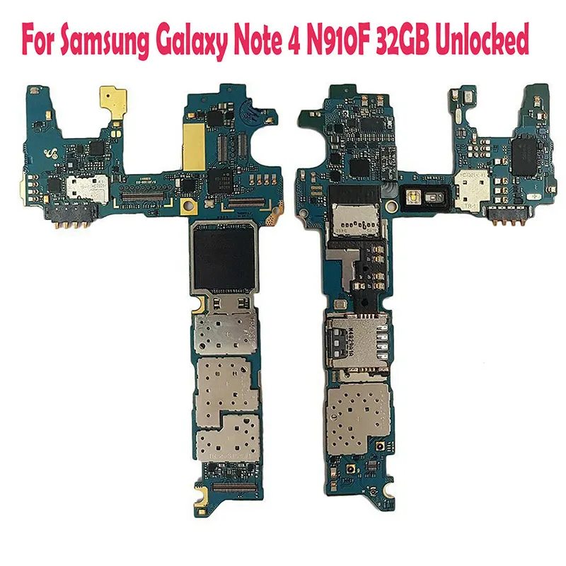  Tigenkey For Samsung note4 n910f/n910p/n910v Motherboard 32GB With Chips IMEI Android OS Logic Boar