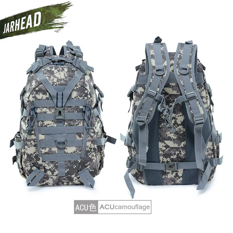 Тактический Рюкзак Molle Camo, военный армейский рюкзак Mochila, водонепроницаемый походный охотничий рюкзак, туристический рюкзак, спортивная сумка для улицы - Цвет: ACU