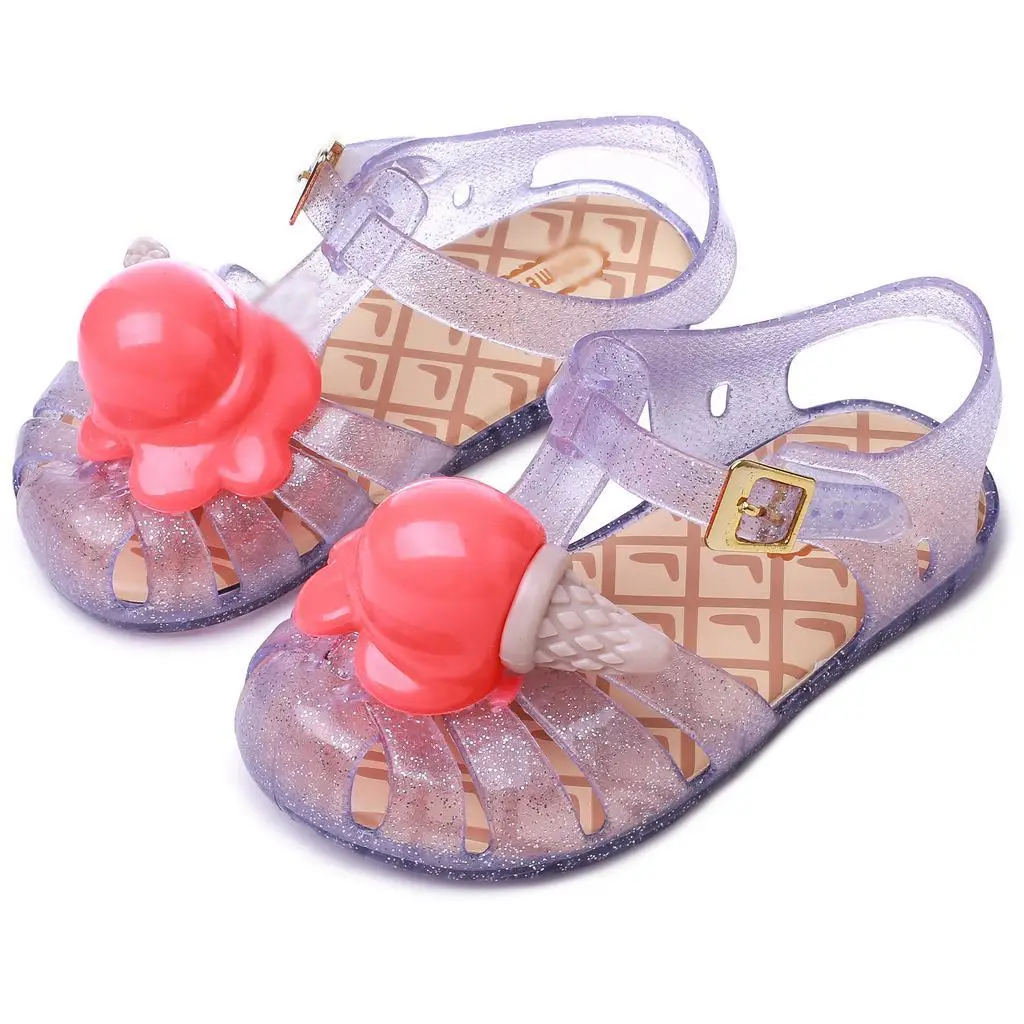 Melissa Conch Shoe Aranha VIII сандалии Босоножки Ice cream стильные для девочек мягкие ПВХ