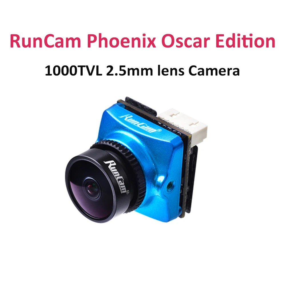 

RunCam Phoenix Oscar Edition 1000TVL FPV Camera 2.5mm Lens 1/3" 120dB WDR Sensor NTSC / PAL Switchable for FPV Racing Drone