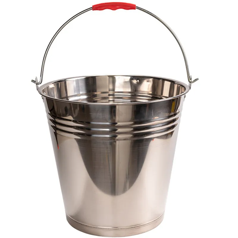 

Stainless steel bucket big large capacity household barrel with cover oil bucket water storage hotel restaurant water bucket