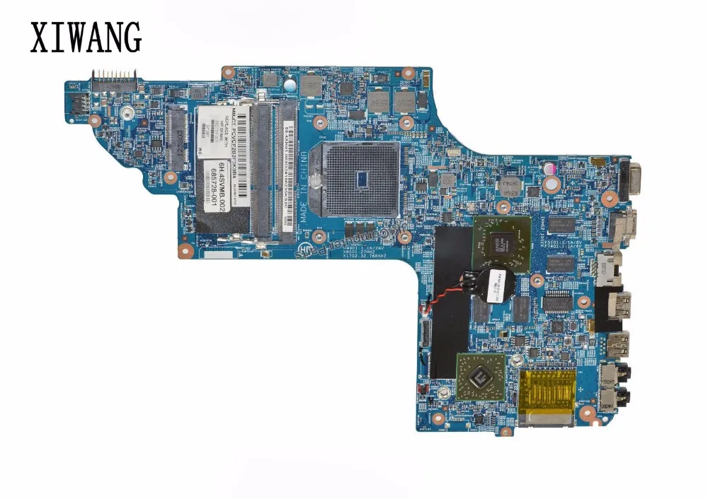 

682181-001 682181-501 Free Shipping FOR HP DV6T DV6-7000 Motherboard 7670/1GB Laptop Motherboard 55.4XR01.003 48.4SV01.011