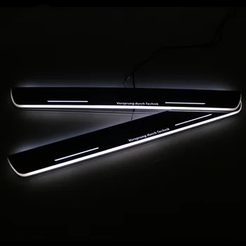 

SNCN LED Car Scuff Plate Trim Pedal Door Sill Pathway Moving Welcome Light For Audi Q5 2010 2011 2012 2013 2014 2015 Waterproof