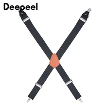 Deepeel 1 шт. 3,5X83 см эластичный стрейч 4 клип Регулируемый подтяжки для женщин X Тип подтяжки унисекс костюмный фартук декоративный ремешок SP037