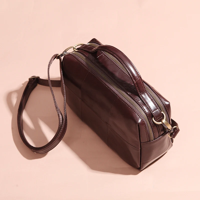 

Cobbler Legend Double Zipper Bags for Women 2019 Female Genuine Leather Crossbody Bag Designer Small Clutch Handbag Bolsos