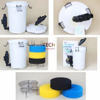 

SUNSUN HW-602 Mini outside filter for aquarium external pre filter 2L unpowered 3 pcs replacement filter cotton