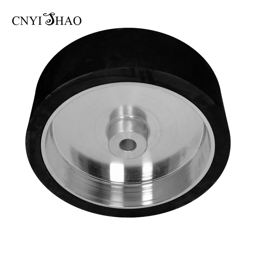 CNYISHAO плоский резиновый контакт Whell 300*100*25 мм Гладкий абразивный шлифовальный ремень колеса для полировки и шлифования