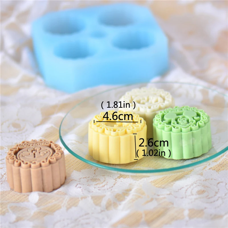 Силиконовая форма для мыла Mooncake с рисунком из мультфильма, форма для изготовления мыла ручной работы, принадлежности для украшения торта, инструменты
