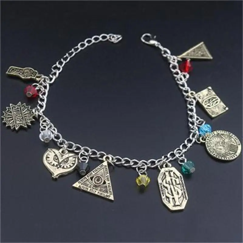

Free Shipping 10 pc/lot Fantastic Beasts and Where to Find Them Stupefy Zelda Triangle eye charm Girls men Bracelets & Bangles