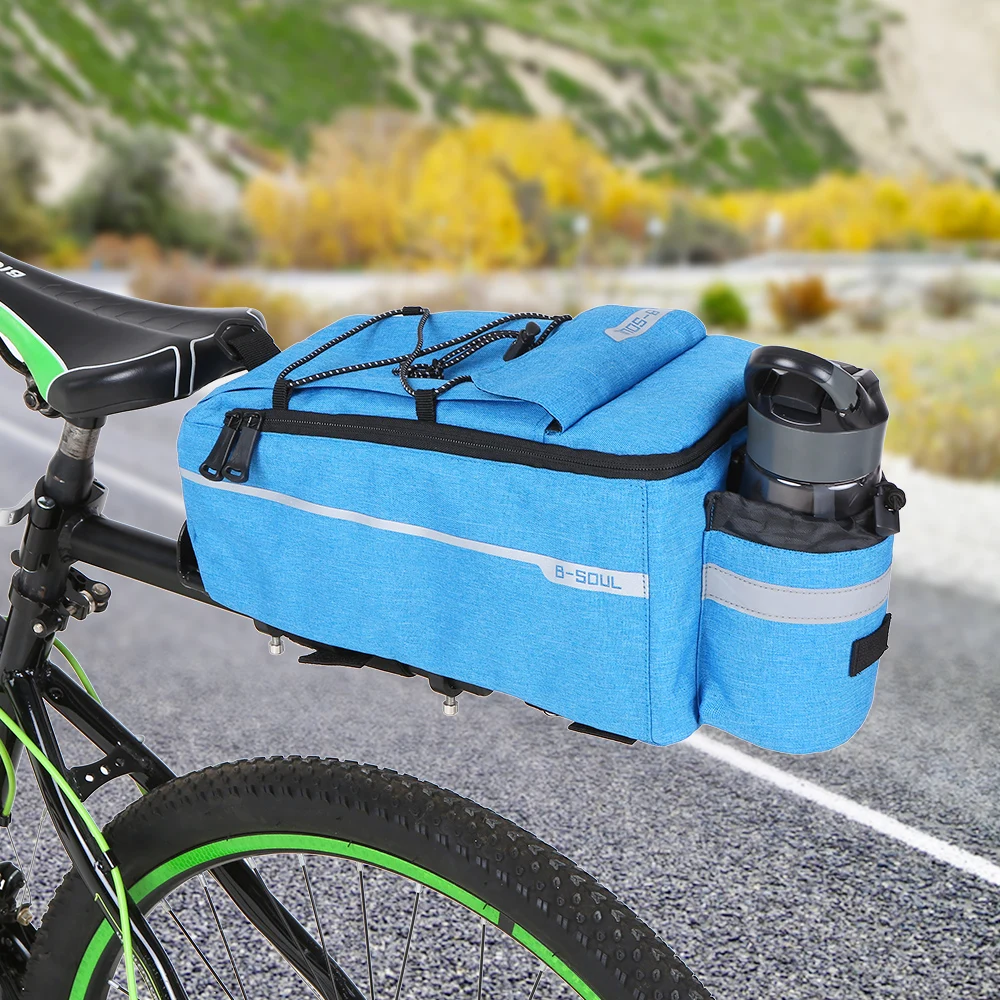 MTB Сумка Для Велосипеда Сумка через плечо изолированная сумка-холодильник для багажника велосипедная навесная задняя велосипедная сумка для багажа Светоотражающая сумка