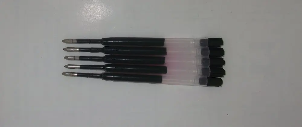 

WHOLESALE 100 pcs new clear plastic park jotter pen refills,fit most park ball pen free shipping 9.8CM