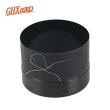 GHXAMP 75 мм бас-звуковая катушка 8 Ом НЧ-динамик черный алюминий низкое сопротивление Толстая линия термостойкий круглый провод 1 шт
