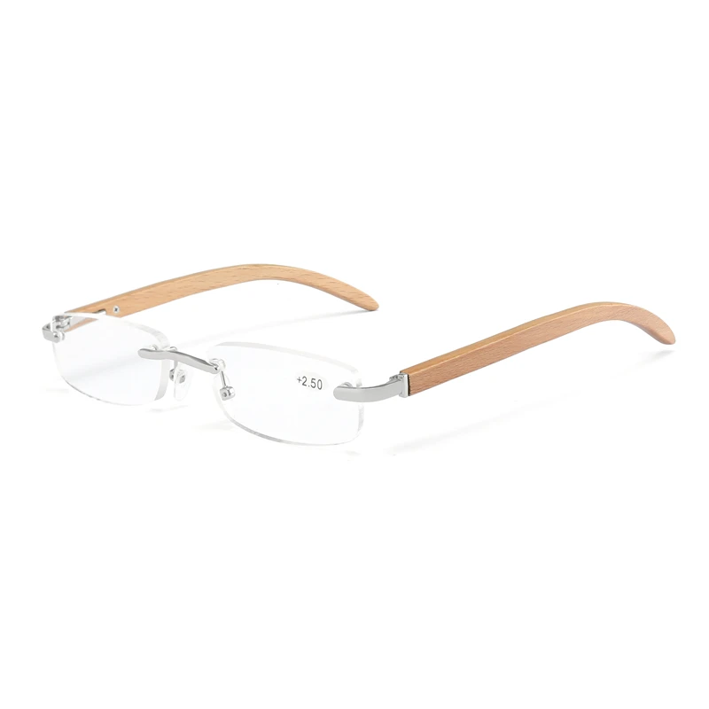 Elbru новые негабаритных деревянная рамка мужские очки для чтения без оправы Для женщин дальнозоркость для чтения Стекло глаз Стекло es+ 1,0 1,5 2,0 2,5