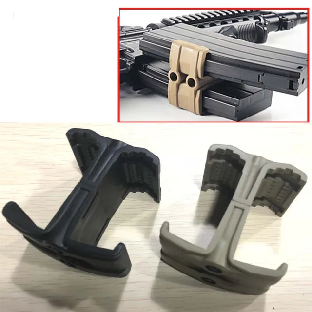 Magorui Magazine Coupler Double ABS Link Clamp Mag Coupler 5.56 x45mm NATO 30/40 Round Magazines