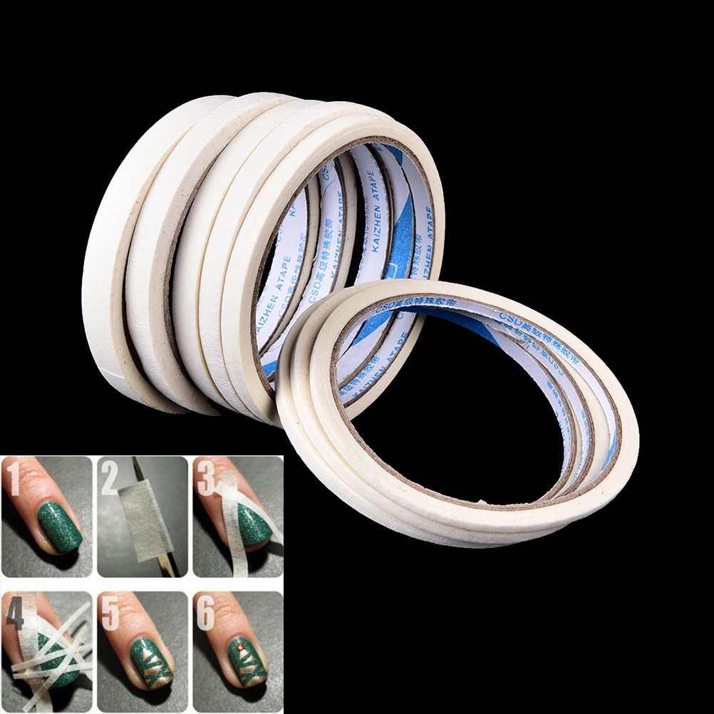 

1pc Manicure Tape Stickers 12m Width 33-10mm French Style Manicure Nail Art Tips Creative Nail Stickers Adhesive Tape Decoration