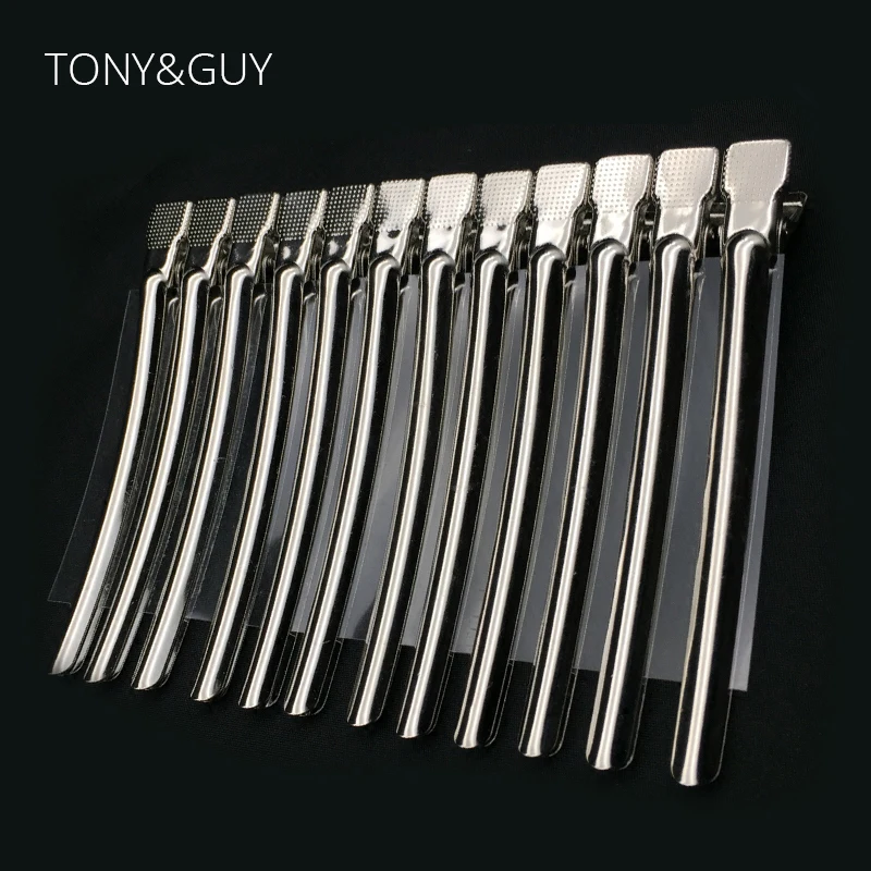 

6/12Pcs Stainless Steel Duckbill Hair Clips For Girls Professional Salon Section Metal Hairpins Women Girls Hair Styling Tools