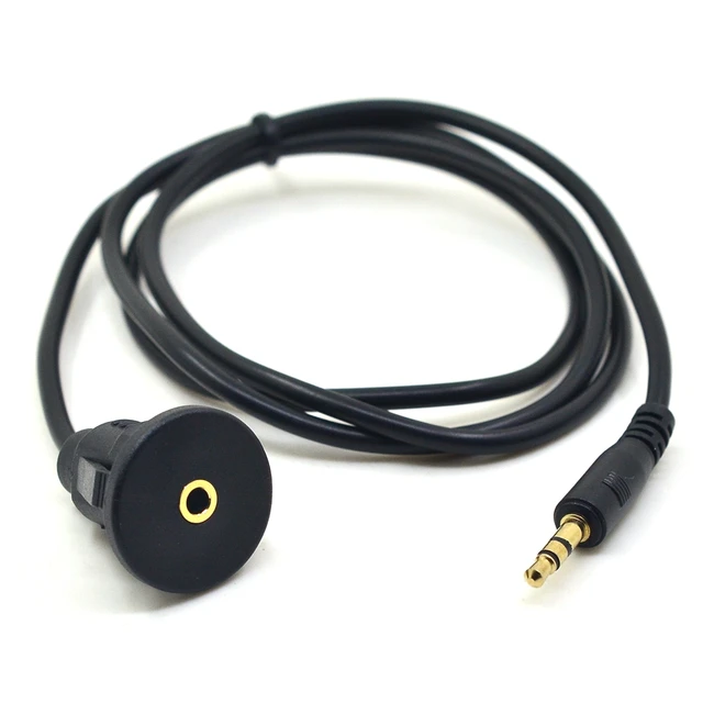 Cable Audio Jack 3,5mm Male/female pour montage panneau