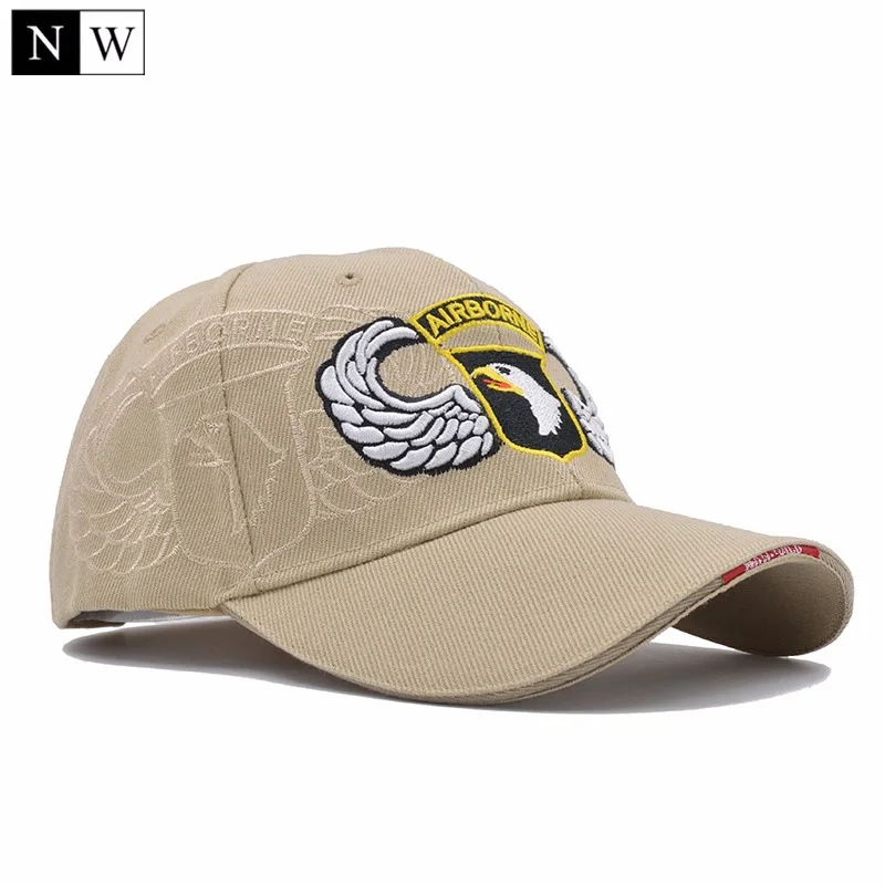 [northwood] high quality 101st airborne division baseball cap men us army cap dad cap air forec sport tactical cap bone snapback