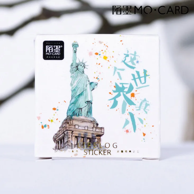 

45 pcs/set Iconic buildings around the world Memo Pad Diary Stickers Pack Post It Kawaii Planner Scrapbooking Stationery Escolar