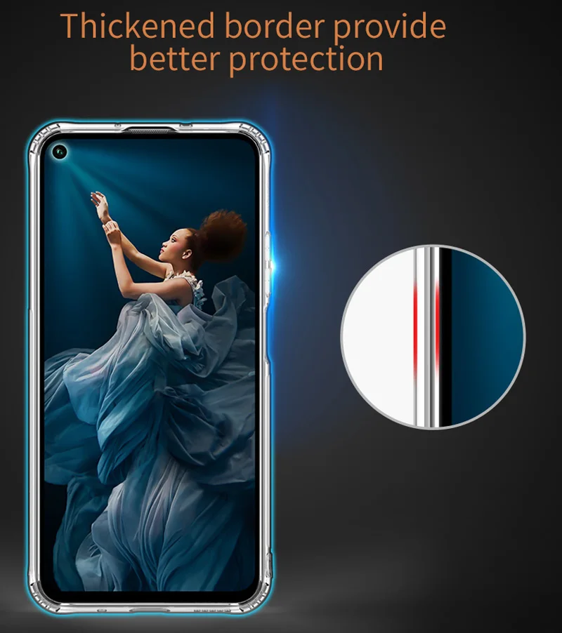 Nillkin натуральный прозрачный чехол для huawei Honor 20 Pro View 20 Мягкий ТПУ чехол