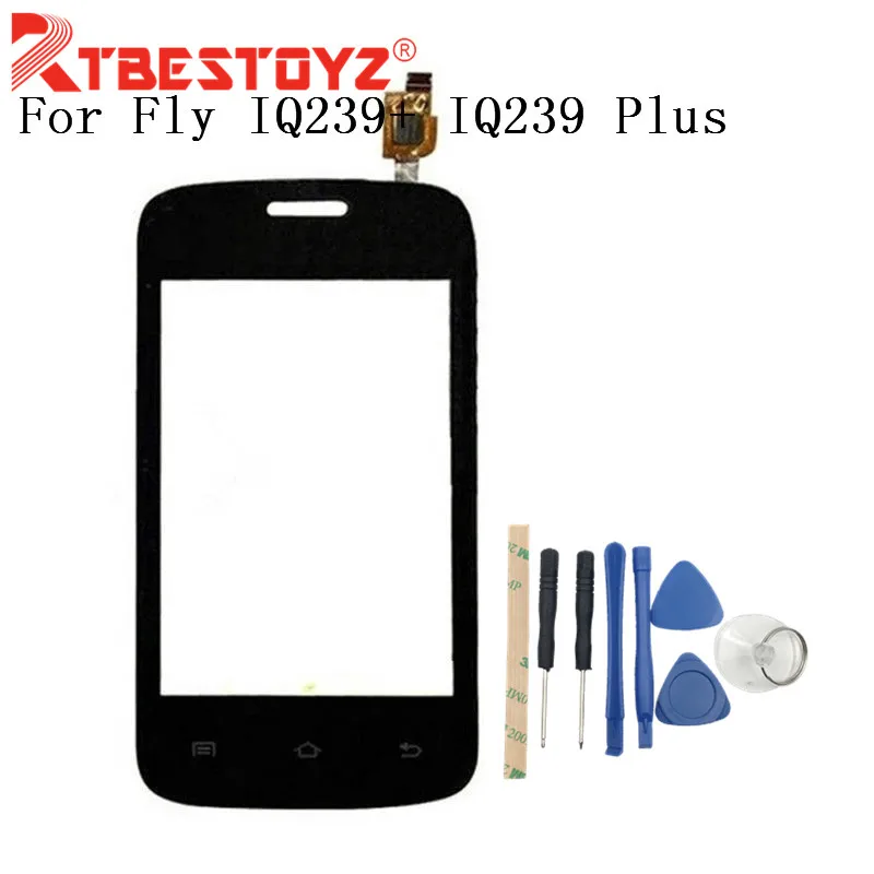 RTBESTOYZ Original New Mobile Phone Touch Screen For Fly IQ239+ IQ239 Plus Digitizer Sensor Glass Panel Black/White+tool | Мобильные