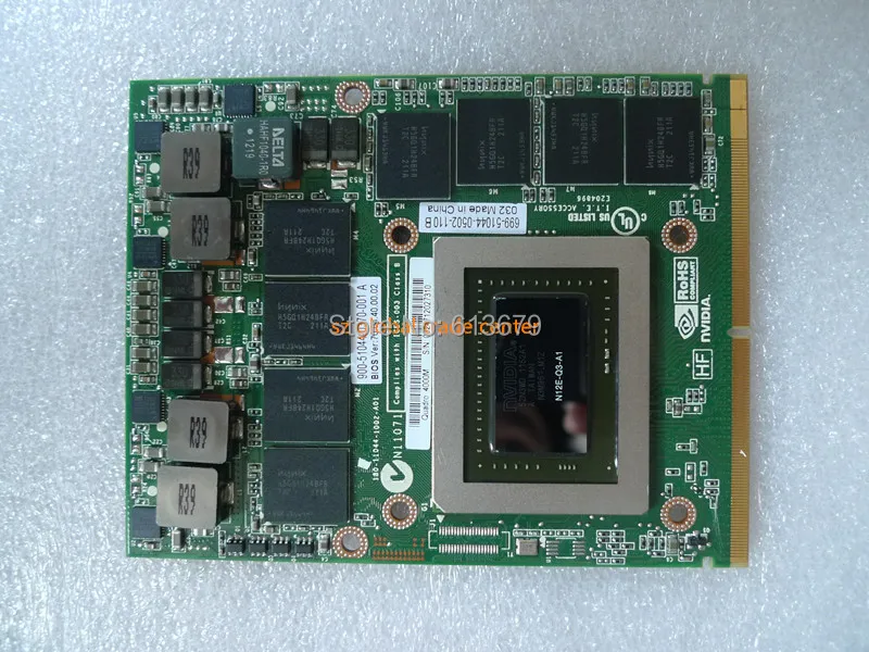 Для Dell для Quadro 4000M Q4000M M6600 CN-0HGXY3 HGXY3 видеокарта VGA N12E-Q3-A1