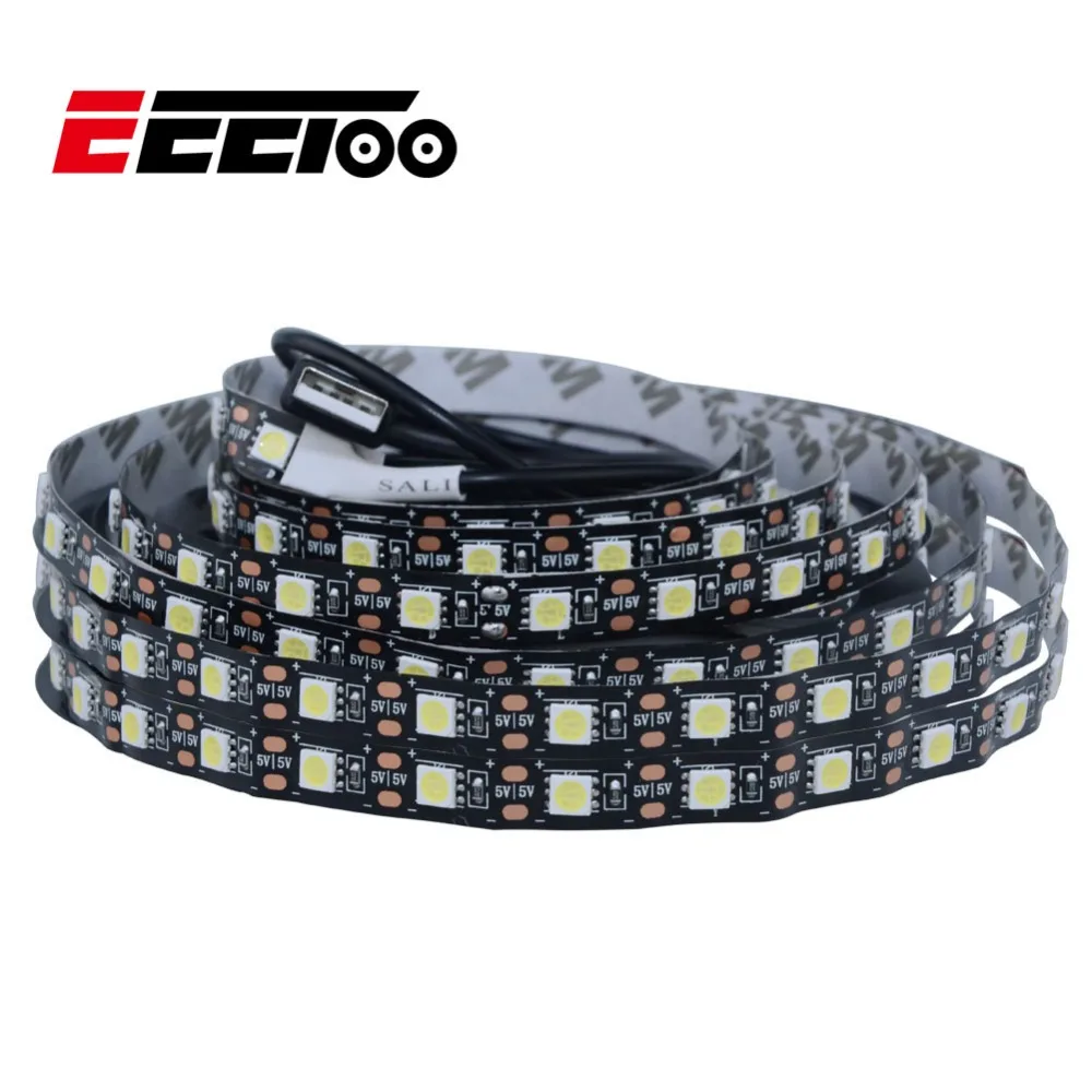 Светодиодная лента EeeToo 5 В 5050 SMD светильник RGB 0 м 1 2 3 м|usb led stripe|led strip light 5vled stripe |