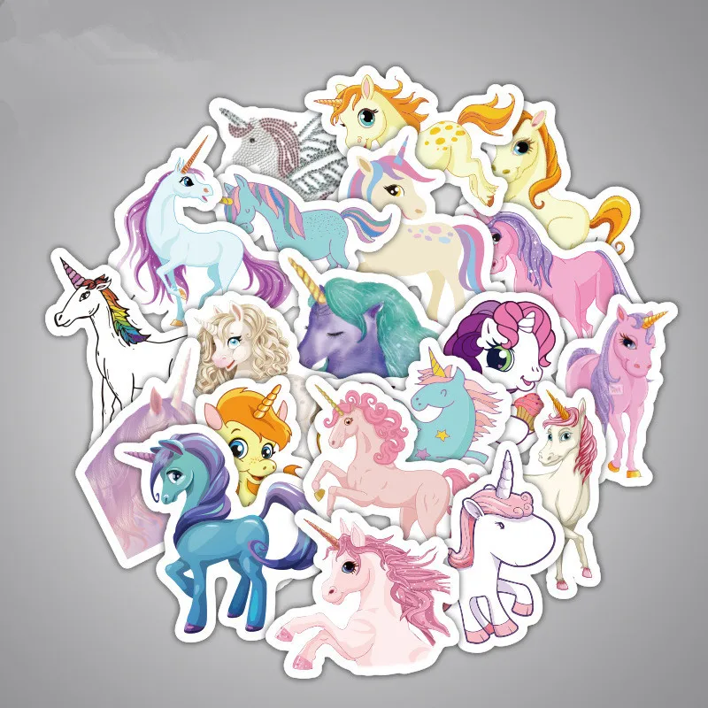 

33pcs/set of unicorn Sticker Car Stickers Versions for luggage on Motorcycle Suitcase Home Decor Phone Laptop Covers DIY Y180706