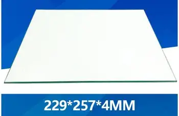 

3D printer glass UM2 hot bed high borosilicate tempering aluminum substrate Ultimaker2 229*257*4MM