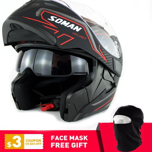 

DOT Double Visor Full Face Helmet Motorcycle K5 Helmets Motorbike Capacetes Street Racing Moto Cascoes