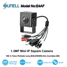 New Hot 1.3MP 3.7mm lens mini ip camera 1280*720P home security system cctv surveillance HD onvif video audio Alarm P2P Cam