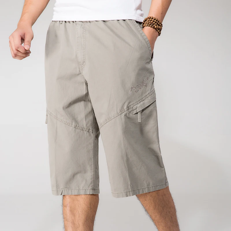 

Men Casual Baggy Cargo Shorts Large Big Plus Size Bermuda Hot 4XL 5XL 6XL 2019 Male Summer Clothing Military Loose Cotton Black