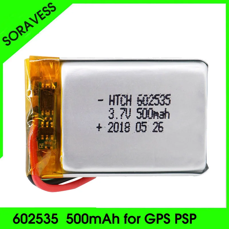 

Supply lithium battery lithium polymer Rechargeable battery 602535 500 mah 3.7 V For MP3 MP4 MP5 GPS PSP MID Bluetooth Headset