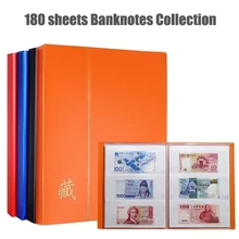 180 альбом для сбора банкнот 30 листов 60P 21*28,5 см защитная книга для банкнот памятная бумага для сбора денег