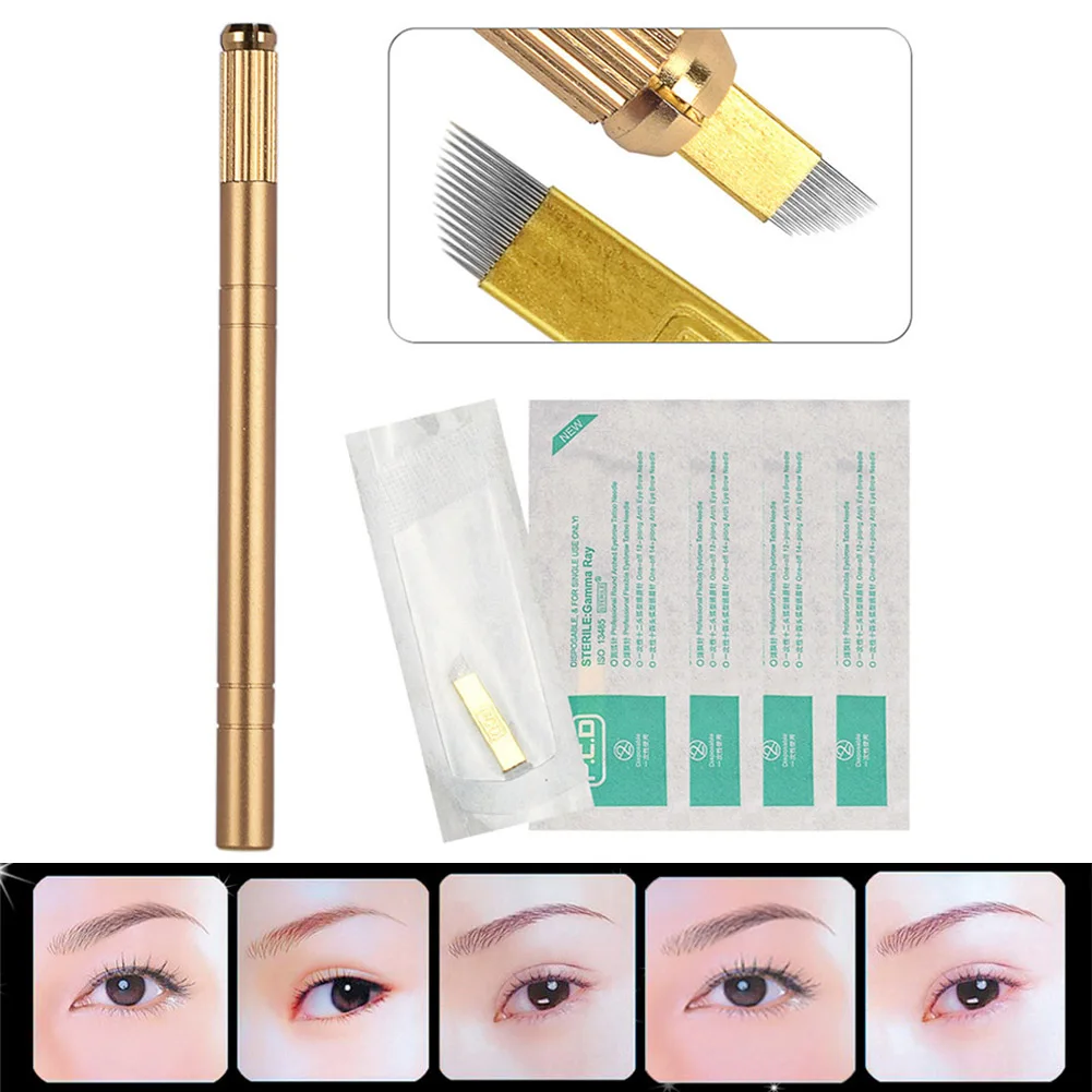 

Eyebrow Tattoo Microblading Pen Embroidery Eyebrow Tattoo Pen with 5 Cutters HB88