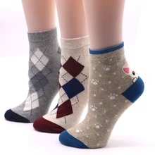 3 пары зимних художественных носков для женщин, Осенние Теплые женские носки с 3D собачками для девочек, носки с животными для женщин, забавные носки с принтом щенка, Милые Розовые Носки с рисунком