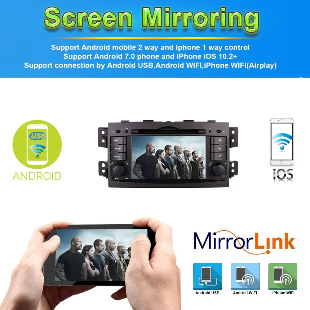Sale Android 9.0 system CAR DVD PLAYER FOR KIA MOHAVE BORREGO 2008-2018 BLUETOOTH Head Units radio Audio Stereo GPS Navigation Radio 1