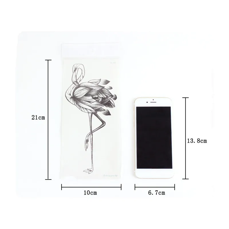 Fashion Colorful Flowers Tattoo Women New Waterproof Temporary Black Tattoo Sticker Body Art