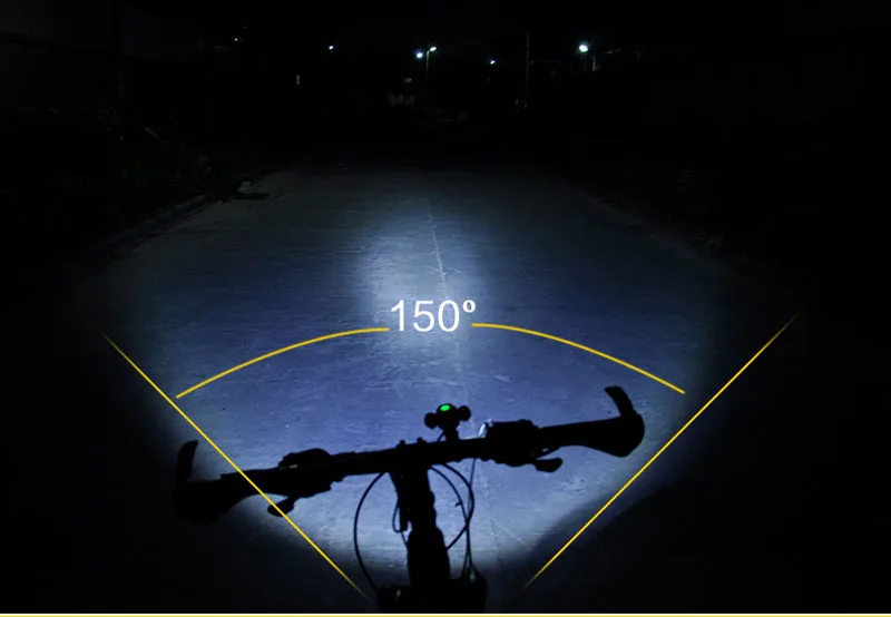 Cheap Bicycle Accessories Aluminum Alloy Front Lamp Handlebar Frame Light T6+2*XPE2 Waterproof LED Bike Bicycle 10