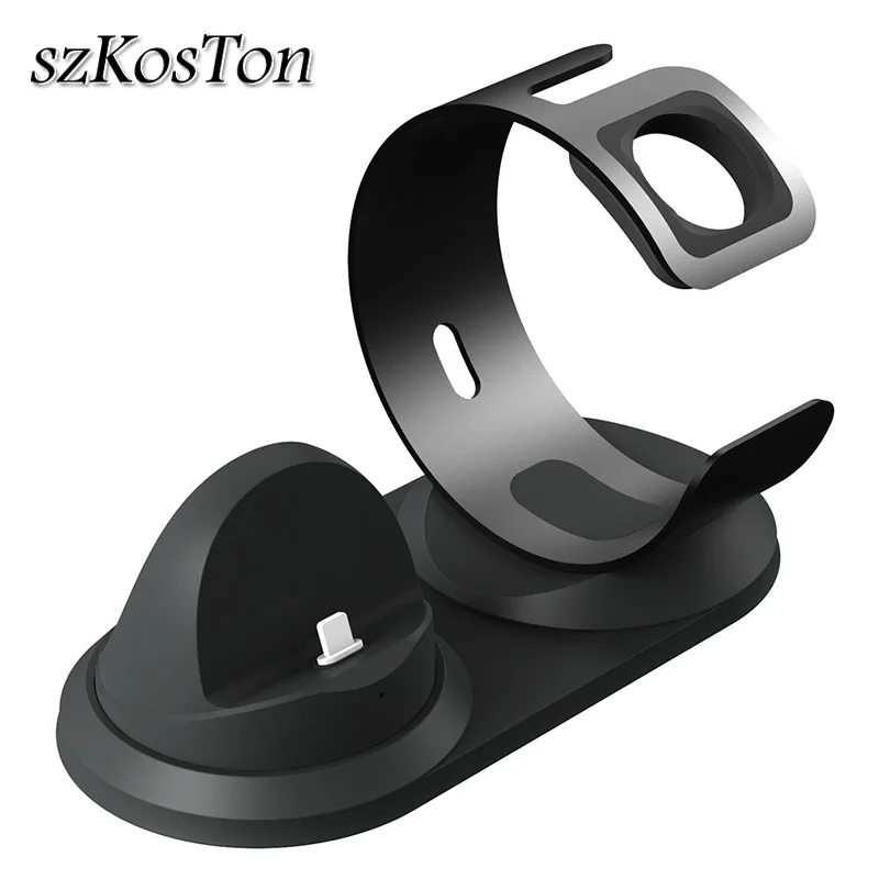 Hot For Apple Watch Charger Stand Holder iPhone X Xs Max XR 8 7 6 Plus Charging Dock Station Bases Bracket iWatch | Мобильные