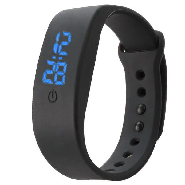 

Hot LED Womens Mens Rubber Watch Date Sports Bracelet Digital Watch Drop Shopping Bayanlar izle Reloj de dama Wd3sea2