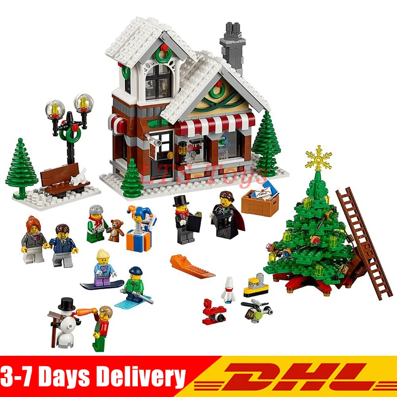 

LEPIN 36002 The Winter Toy Shop 36011 Winter Village Station Model 10249 10259 Creative Series Building Blocks Toys As Gifts