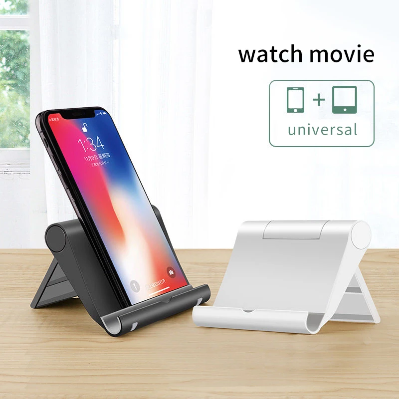 

Multi-function Desktop Mobile Phone Stand Universal Portable Adjustable Desk Mobile Phone Holder for Samsung Iphone X XS MAX
