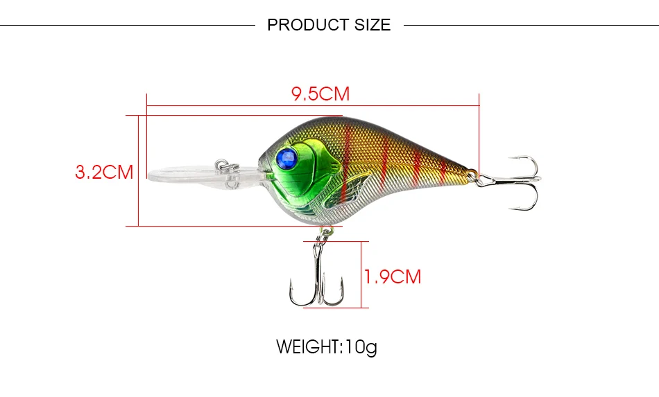 JACKFISH рыболовная приманка 8 цветов искусственная приманка 9,5 см/10 г жесткая рыболовная приманка Пресноводная кальмарная бионическая приманка Рыболовная Снасть