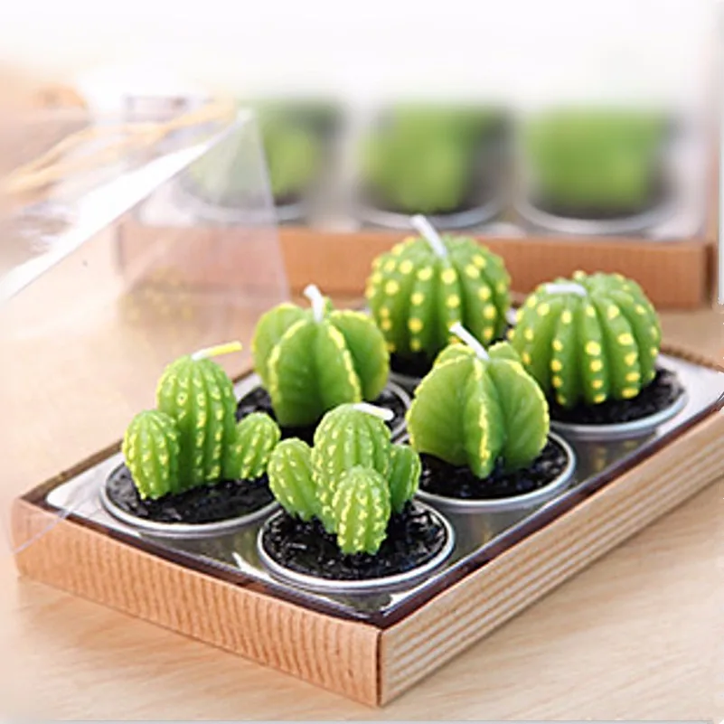 mini jardim de cactus:Mini Cactus Candles mini jardim de cactus:Mini Cactus Candles