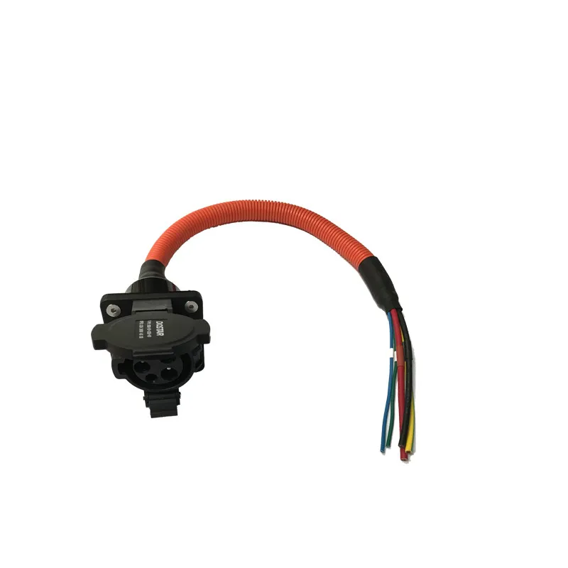 32A SAE J1772 AC inlet/socket/connector with 1m UL/TUV cable single phase Level 2 for EV/Electric C