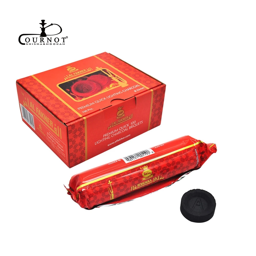 

2 Rolls AL FAKHER Shisha Hookah Charcoal Quick-Lighting Long Time Burns More Fully Sheecha/Chicha/Narguile Charcoal Accessories