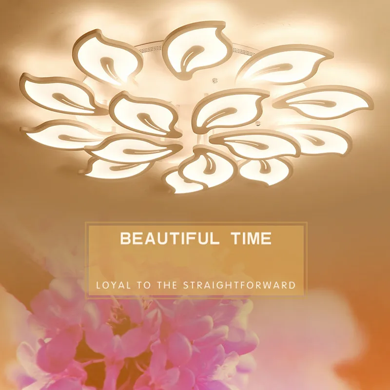 

Modern Decorative Acrylic Flower Ceiling Lights Iron Mounted Ceiling Lamp For Living Room Indoor Deco Lighting Fixture Luminaire