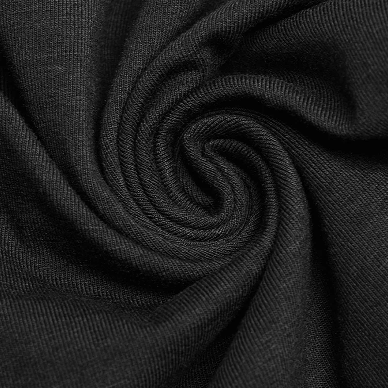 T-shirt gothique femme à manches courtes de couleur noir 8 PT-250-9
