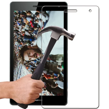 

50pcs/lot Anti-Scratch Clear Tempered Glass Screen Film For Huawei MediaPad T3 7.0 inch BG2-U01 BG2-U03 3G Version